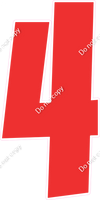 LG 47" Individuals - Flat Red 4