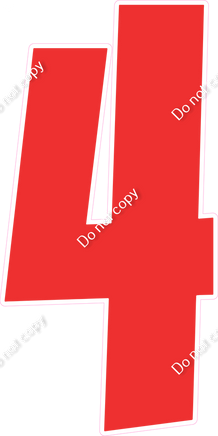 LG 47" Individuals - Flat Red 4
