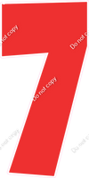 LG 47" Individuals - Flat Red 7