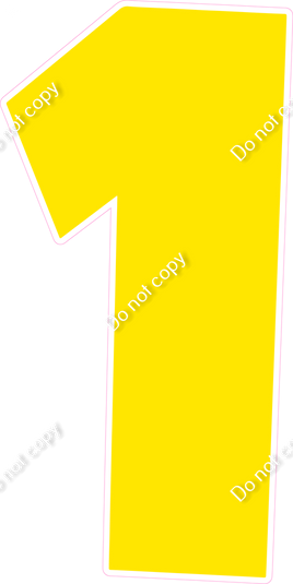 LG 47" Individuals - Flat Yellow 1
