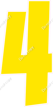 LG 47" Individuals - Flat Yellow 4