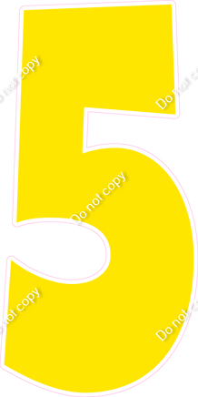 LG 47" Individuals - Flat Yellow 5