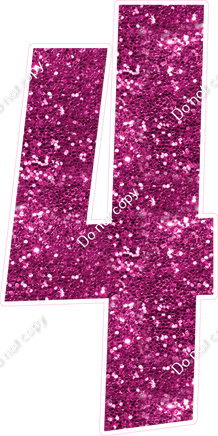 LG 47" Individuals - Sparkle Hot Pink 4