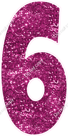 LG 47" Individuals - Sparkle Hot Pink 6