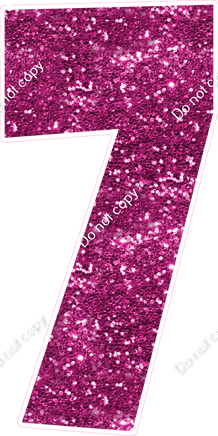 LG 47" Individuals - Sparkle Hot Pink 7