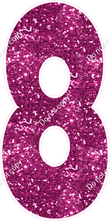 LG 47" Individuals - Sparkle Hot Pink 8