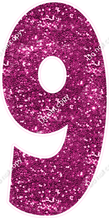 LG 47" Individuals - Sparkle Hot Pink 9