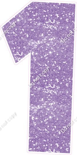 LG 47" Individuals - Sparkle Lavender 1