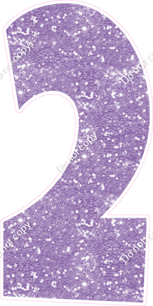 LG 47" Individuals - Sparkle Lavender 2