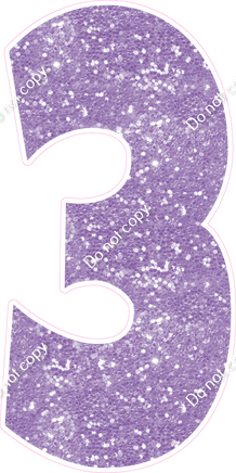LG 47" Individuals - Sparkle Lavender 3