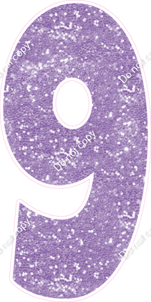 LG 47" Individuals - Sparkle Lavender 9