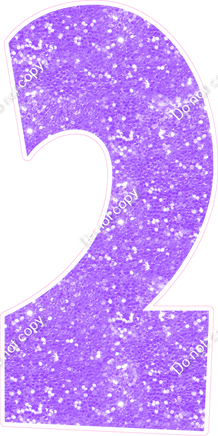 LG 47" Individuals - Sparkle Lilac 2