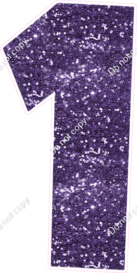 LG 47" Individuals - Sparkle Purple 1