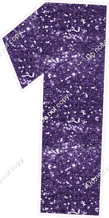 LG 47" Individuals - Sparkle Purple 1