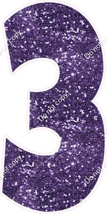 LG 47" Individuals - Sparkle Purple 3