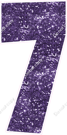 LG 47" Individuals - Sparkle Purple 7