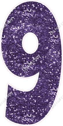 LG 47" Individuals - Sparkle Purple 9