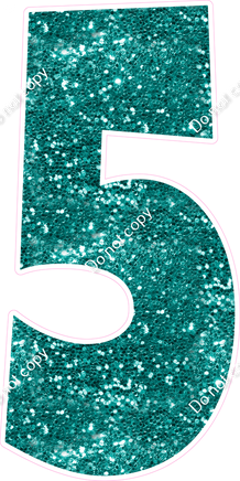 LG 47" Individuals - Sparkle Teal 5