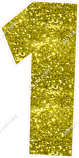 LG 47" Individuals - Sparkle Yellow 1