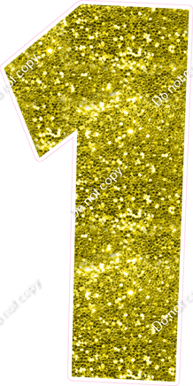 LG 47" Individuals - Sparkle Yellow 1