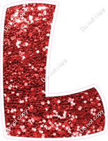 TBB 12" Individuals - Red Sparkle