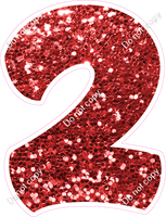 TBB 23.5" Individuals - Red Sparkle