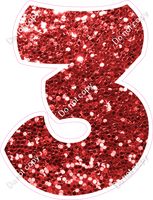 TBB 23.5" Individuals - Red Sparkle