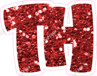 TBB 12" Individuals - Red Sparkle