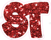 TBB 12" Individuals - Red Sparkle
