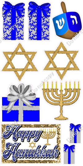 10 pc Hanukkah Set Theme0106