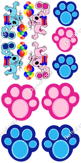 11 pc Dog Cartoon Theme0212