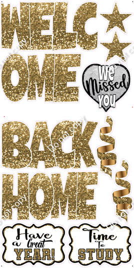 11pc SWIFT Gold Sparkle Welcome Back Theme0461