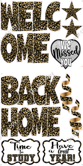 11pc SWIFT Gold Leopard Sparkle Welcome Back Theme0467