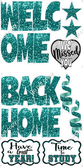 11pc SWIFT Teal Sparkle Welcome Back Theme0470