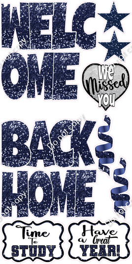 11pc SWIFT Navy Blue Sparkle Welcome Back Theme0472