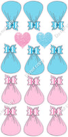 14 pc Stork Baby Blankets Sets