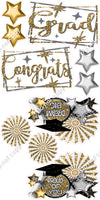 10 pc Congrats Grad Sets with Fans