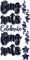 11 pc Cursive Congrats - Celebrate