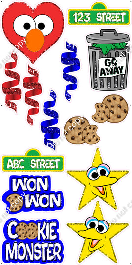 14 pc Seseme Street Set Theme0814