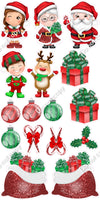 16 pc Christmas Character Sets