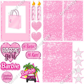 Barbie Box - Baby Pink - Sparkle Theme0938