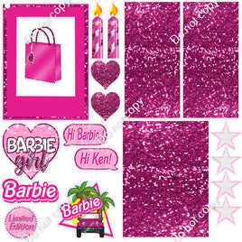 Barbie Box - Hot Pink - Sparkle Theme0941