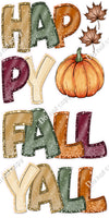 7 pc BB - Double Line Diamond - Happy Fall Yall EZ Set Theme0980