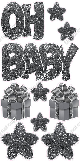 10 pc Silver Sparkle - Oh Baby Set