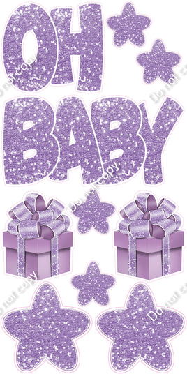 10 pc Lavender Sparkle - Oh Baby Set