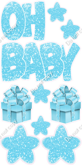 10 pc Baby Blue Sparkle - Oh Baby Set