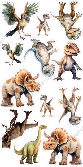 12 pc Dinosaur Set
