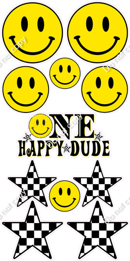 11 pc One Happy Dude Emoji Set w/ Variants