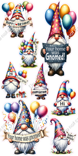 8 pc Gnome Set