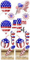 12 pc Sparkle 4th of July Set